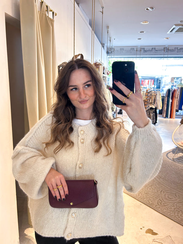 Clutch Bag Weinrot