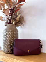 Clutch Bag Weinrot