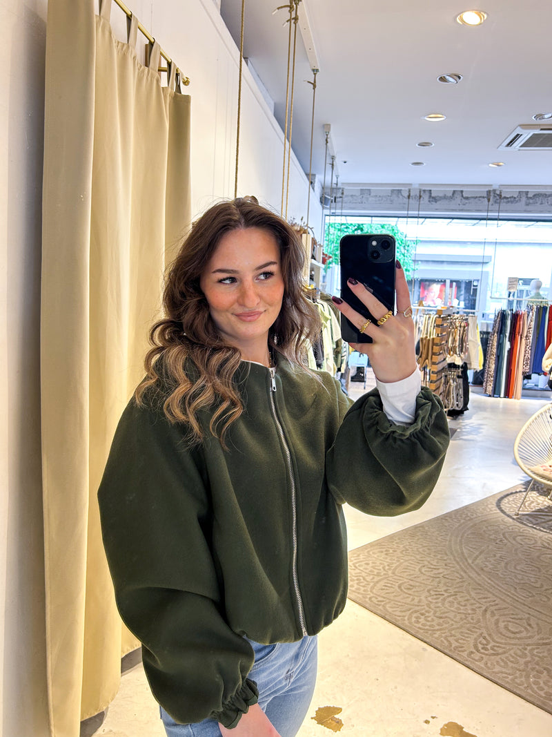 Bomberjacke Basic Olive