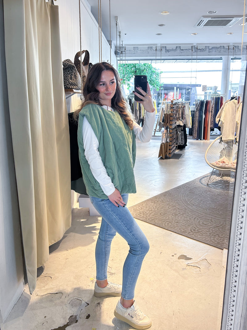 Steppweste Mint