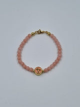Palm Of Paradise Armband Gold/Rosa X Beads By Brown