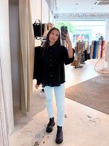Kurze Bluse Schwarz
