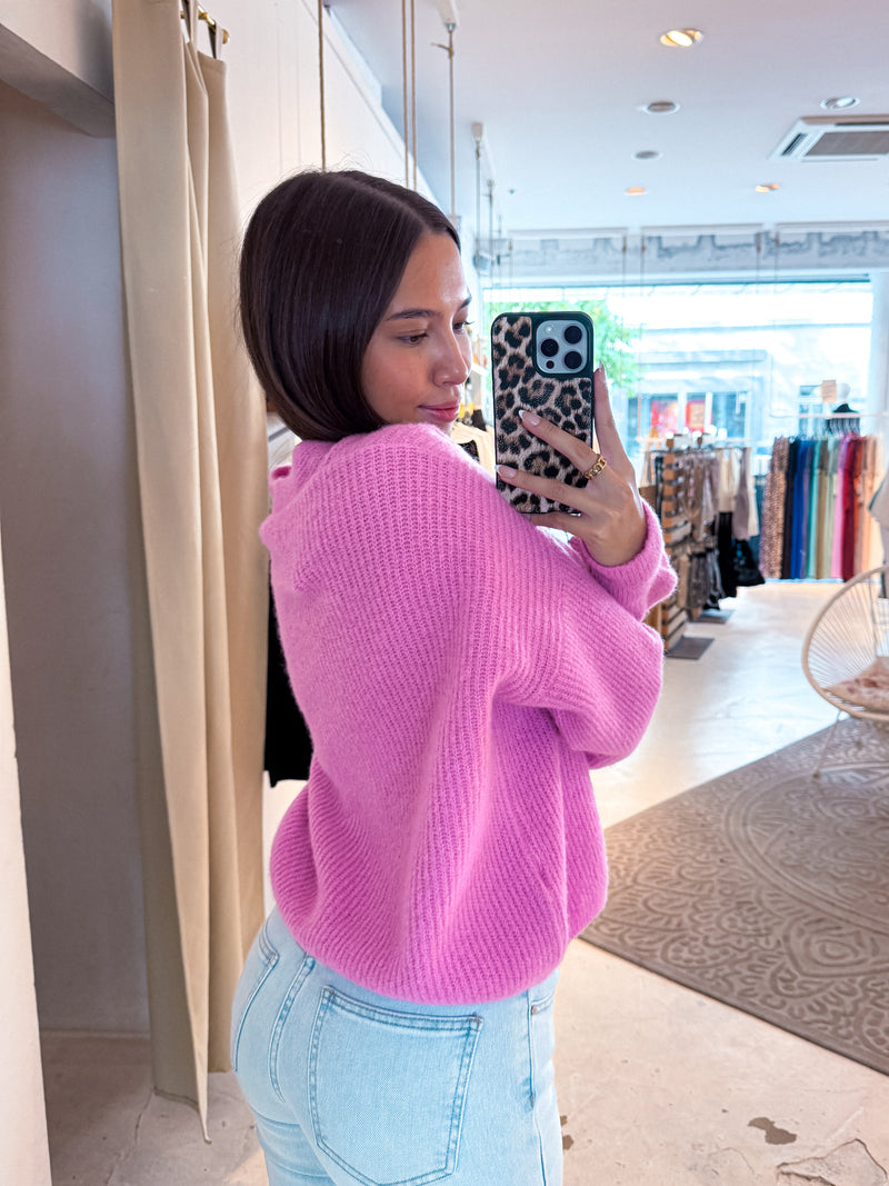 Strickjacke Pink