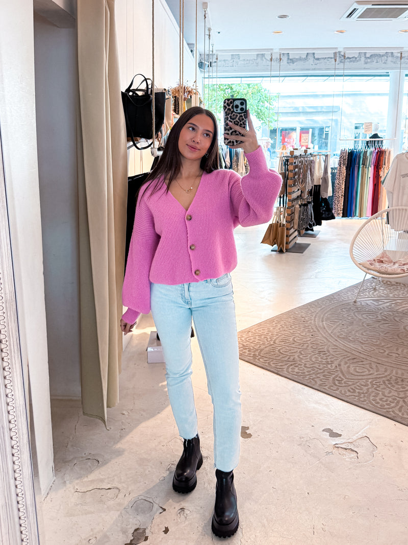 Strickjacke Pink