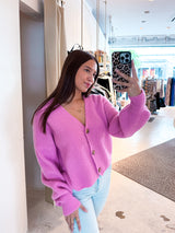 Strickjacke Pink