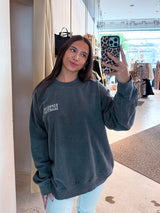 Espresso Martini Crew Neck Dunkelgrau