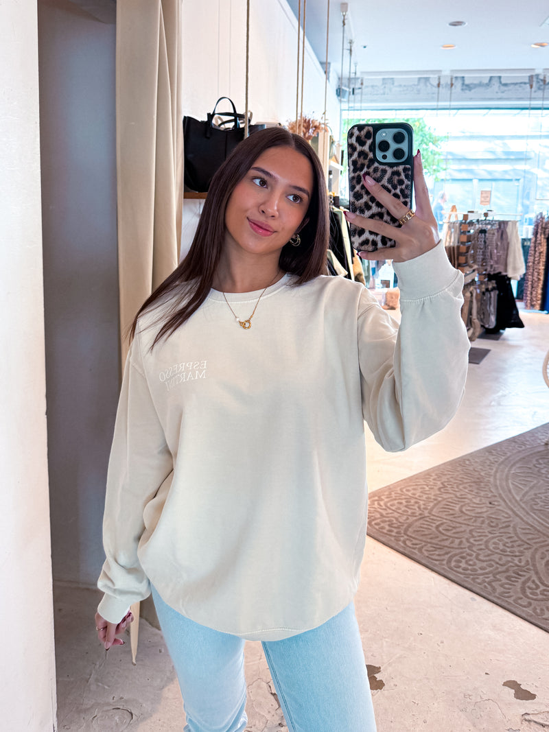 Espresso Martini Crew Neck Beige