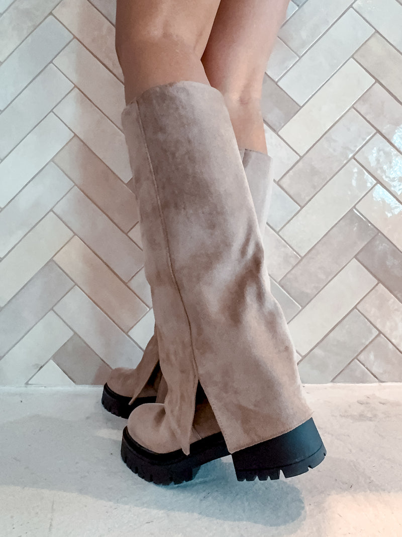Chunky Boots Beige