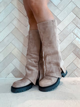 Chunky Boots Beige