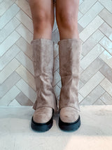 Chunky Boots Beige