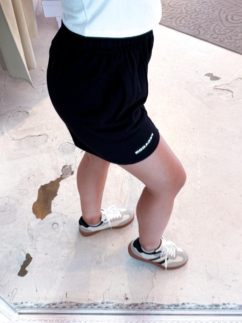 Sully High Waisted Shorts Black White Gum