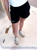 Sully High Waisted Shorts Black White Gum