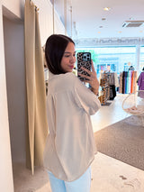 Kurze Bluse Beige