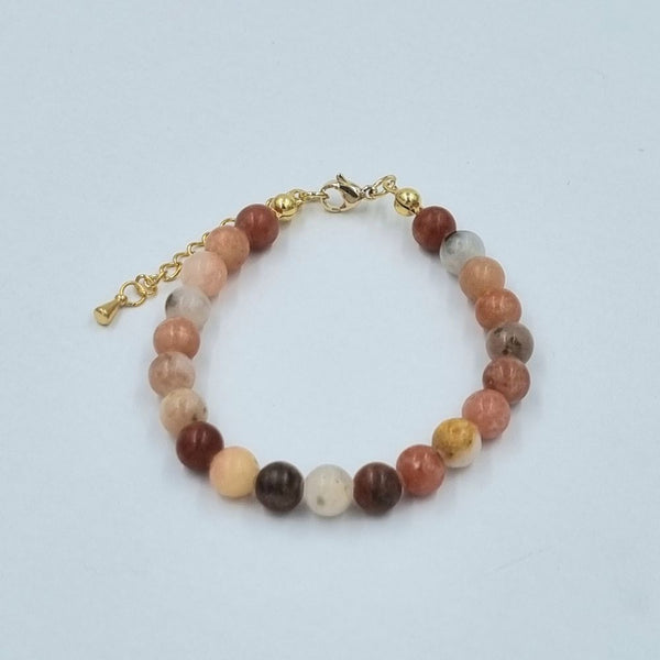 Beads By Brown Armband mit Perlen Mable Rose - Off White