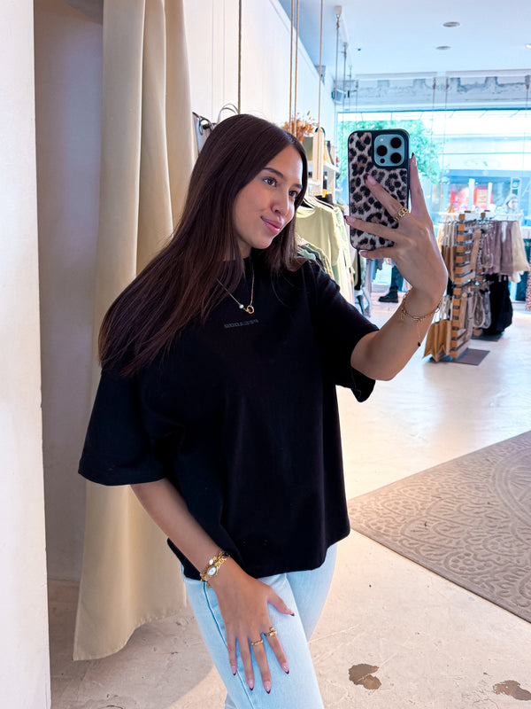 Bel Air Heavy Oversized Tee Vintage Black Gum