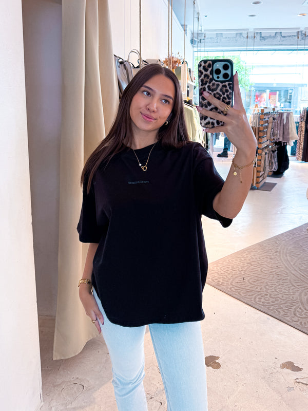 Bel Air Heavy Oversized Tee Vintage Black Gum