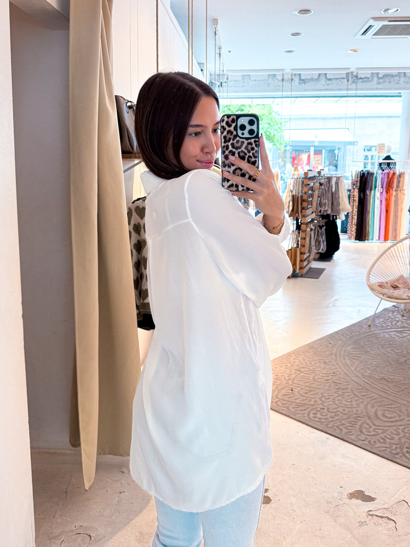 Long Bluse Weiß