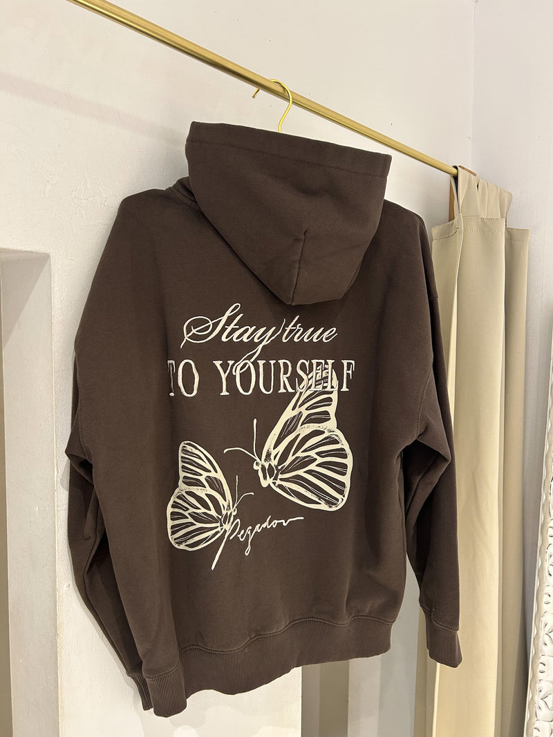 Beja Oversized Hoodie Washed Walnut Brown