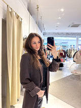 Oversized Blazer Basic Braun