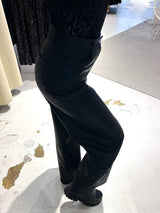 Kunstleder Hose Schwarz