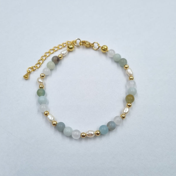 Beads By Brown Armband mit kleinen Perlen Turquoise
