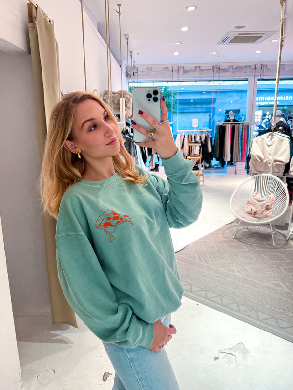 Pizza Slice Crew Neck Mint