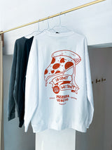 Pizza Slice Crew Neck Schwarz