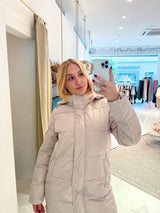 Puffer Winterjacke Beige