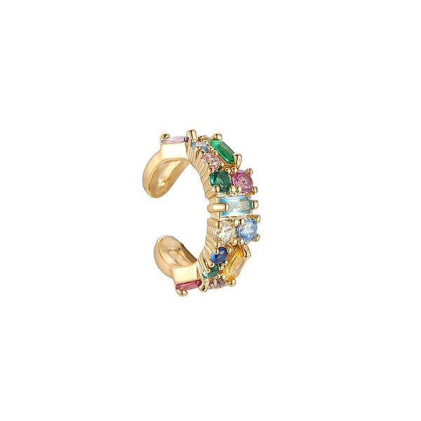 Sierra Vergoldeter Earcuff Gold/Rainbow