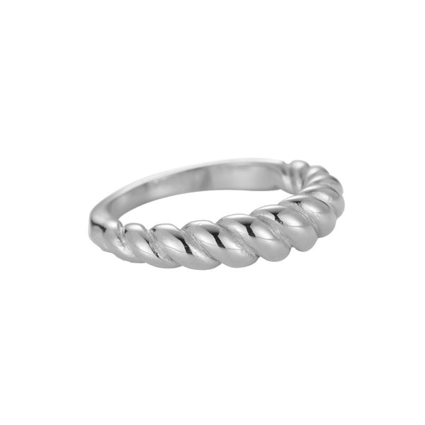 Marcel Twist Edelstahl Ring Silber