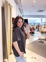 Guarda Heavy Oversized Tee Washed Walnut Brown