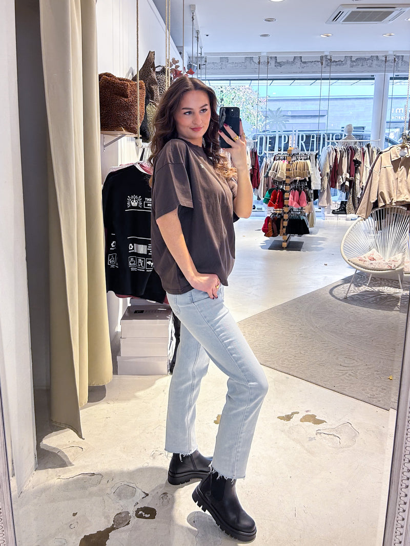 Guarda Heavy Oversized Tee Washed Walnut Brown