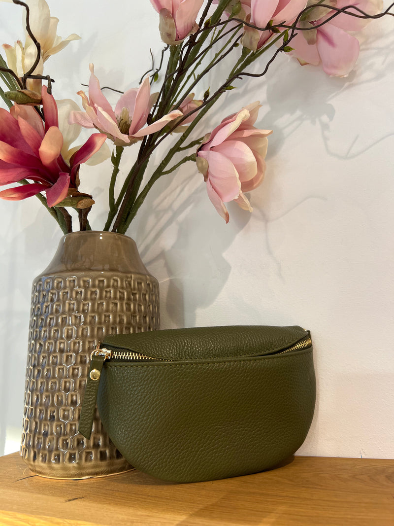 Crossbody Bag Olive - Gold