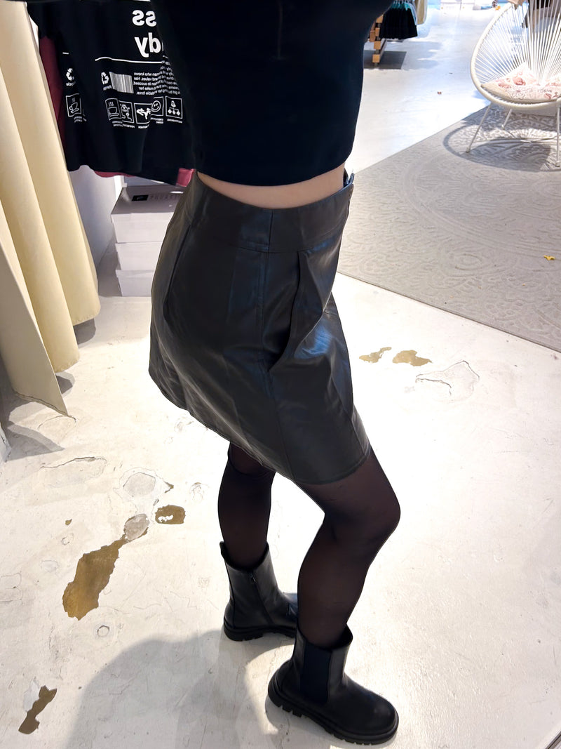 Kunstleder Rock Braun