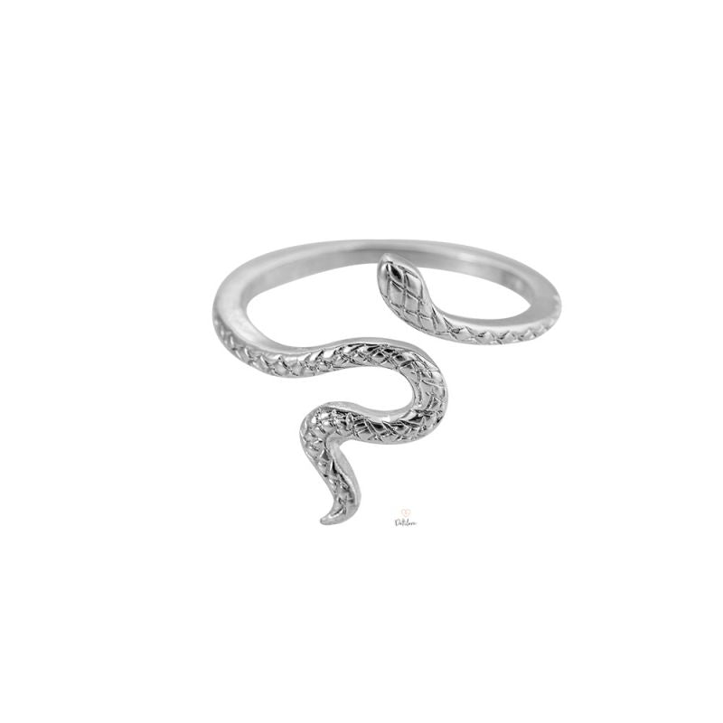 Snake Edelstahl Ring Silber