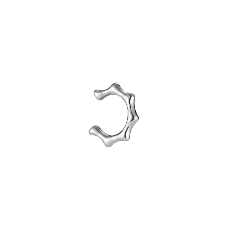 Zahnrad Edelstahl Earcuff Silber