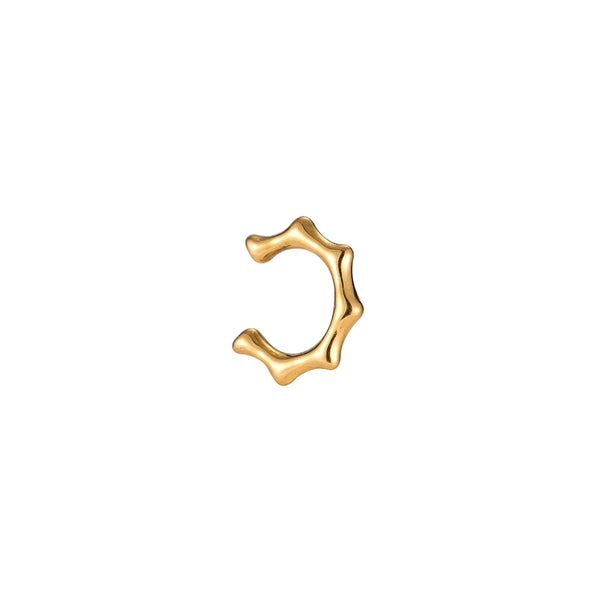 Zahnrad Edelstahl Earcuff  Gold