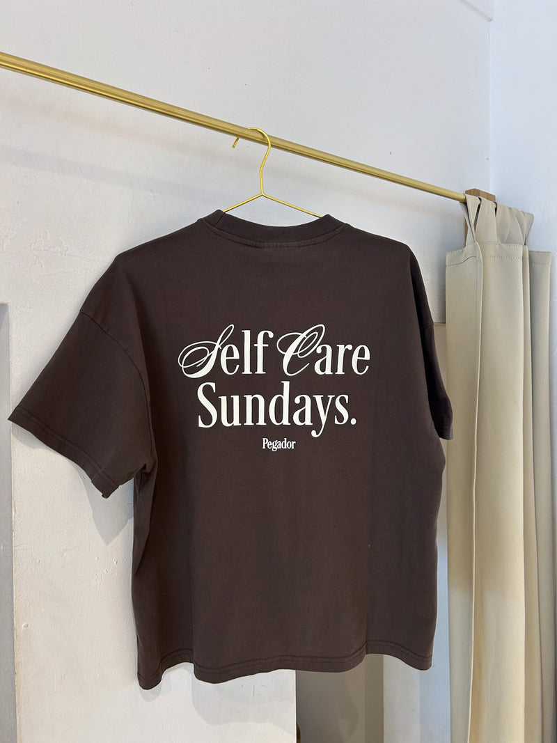 Guarda Heavy Oversized Tee Washed Walnut Brown