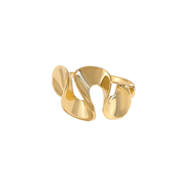 Twist With Me Edelstahl Ring Gold