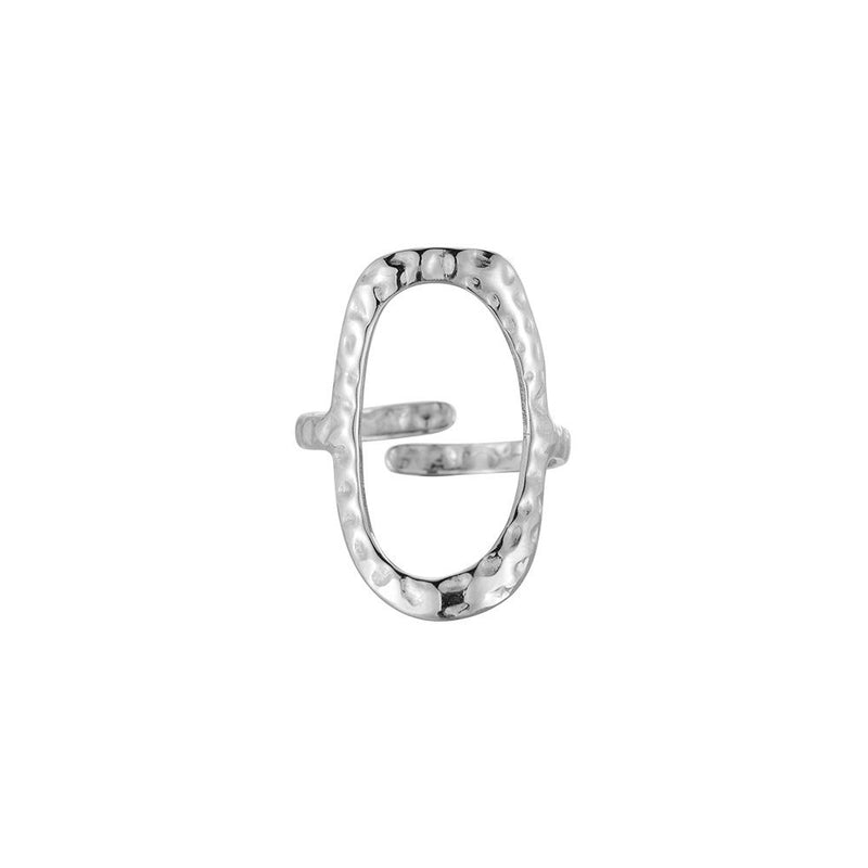 Wait For You Edelstahl Ring Silber