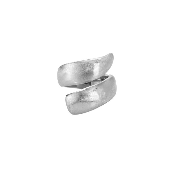 Matte Never The Same Twine Edelstahl Ring Silber