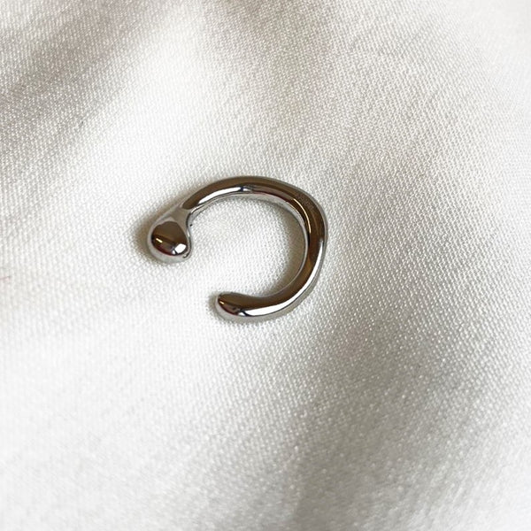 Sonder Form Edelstahl Earcuff Silber