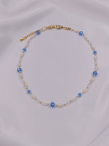 Beads By Brown Perlenmix Kette Finley Sky Blue Pearl
