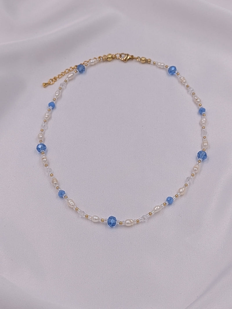 Beads By Brown Perlenmix Kette Finley Sky Blue Pearl