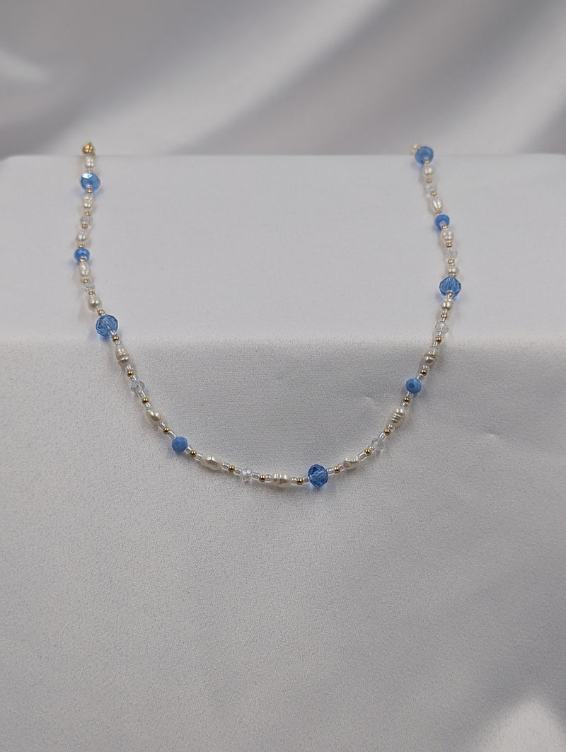 Beads By Brown Perlenmix Kette Finley Sky Blue Pearl