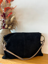 Eckige Schultertasche Schwarz