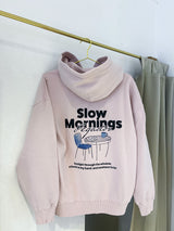 Trakai Oversized Hoodie Washed Powder Pink