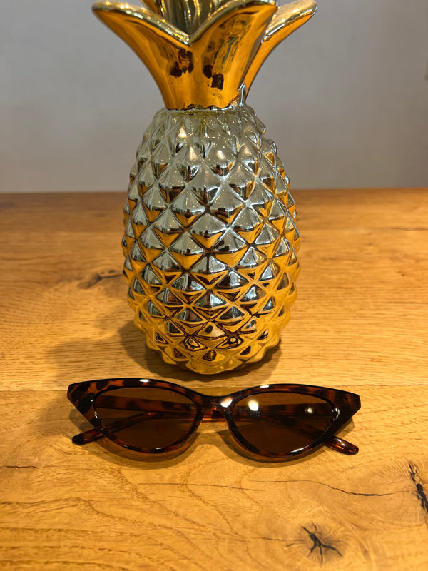 Sonnenbrille Cat Eye Leo Camel