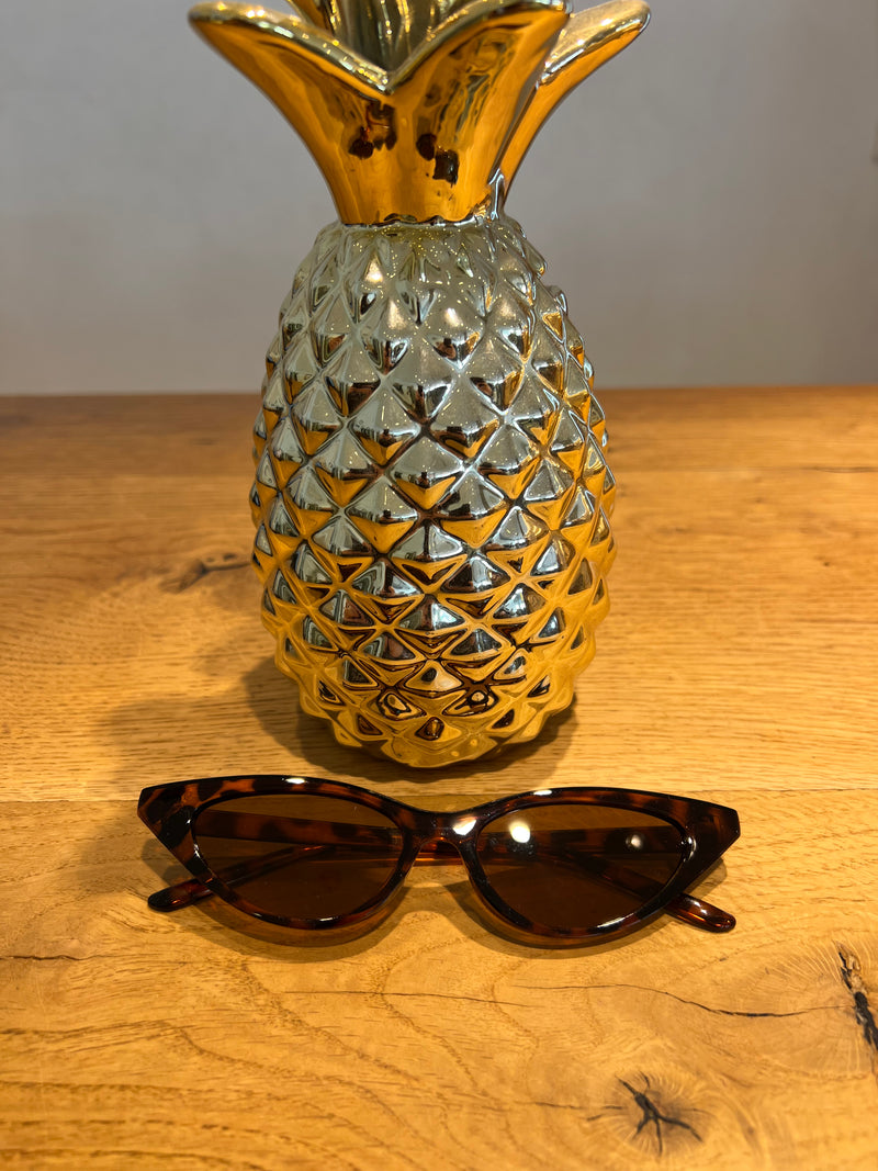 Sonnenbrille Cat Eye Leo Camel