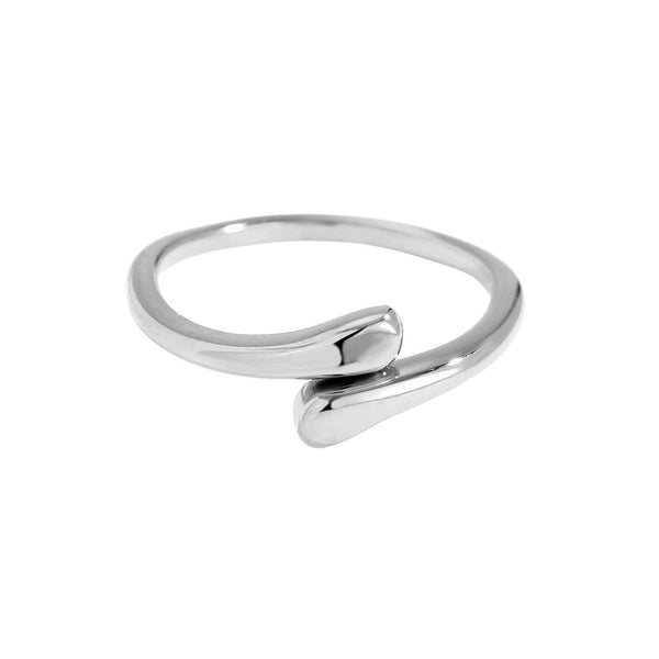 Tiny Drops Edelstahl Ring Silber